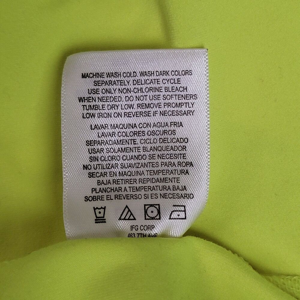 Hind Athletic Top Women's Large Neon Yellow Activewear Running UV Protection - Picture 7 of 9